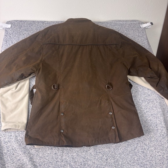 Outback Ladies Walkabout Jacket XL Coat. Brown Oilskin Australia READ! Snug Fit - Picture 11 of 16